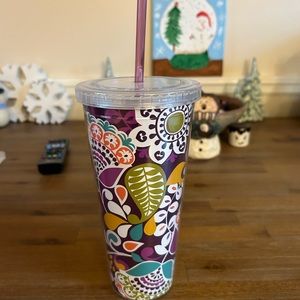 Vera Bradley Plum Crazy Tumbler